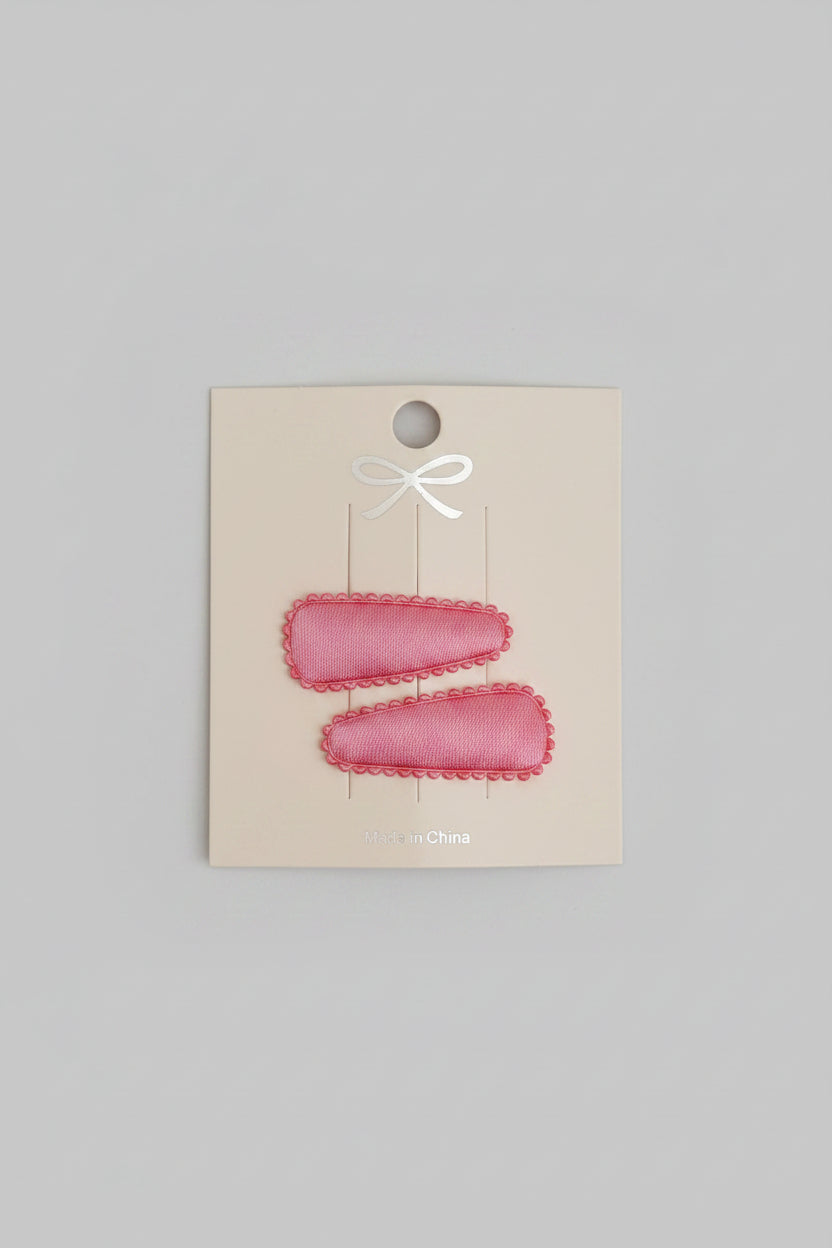 Baby klikspeld satijn roze