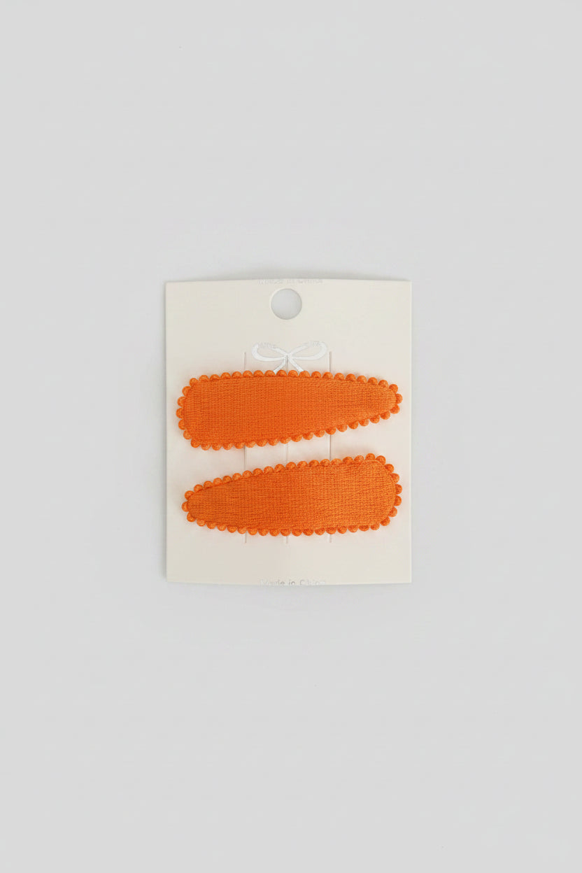 Kind klikspeld fluweel oranje