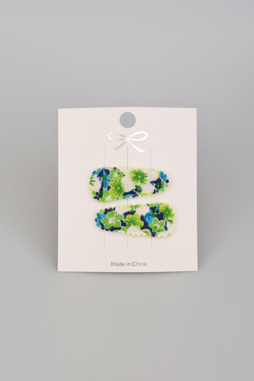 Baby klikspeld groene bloemen