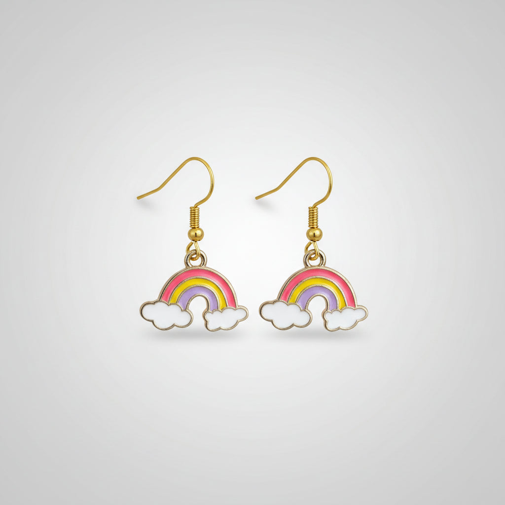 Oorbel hanger regenboog
