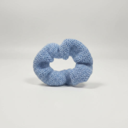 Scrunchie Alpaca lichtblauw