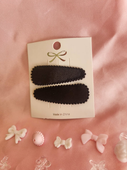 Kind klikspeld fluweel zwart
