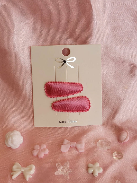 Baby klikspeld satijn roze