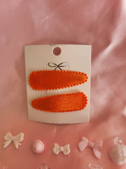 Kind klikspeld fluweel oranje