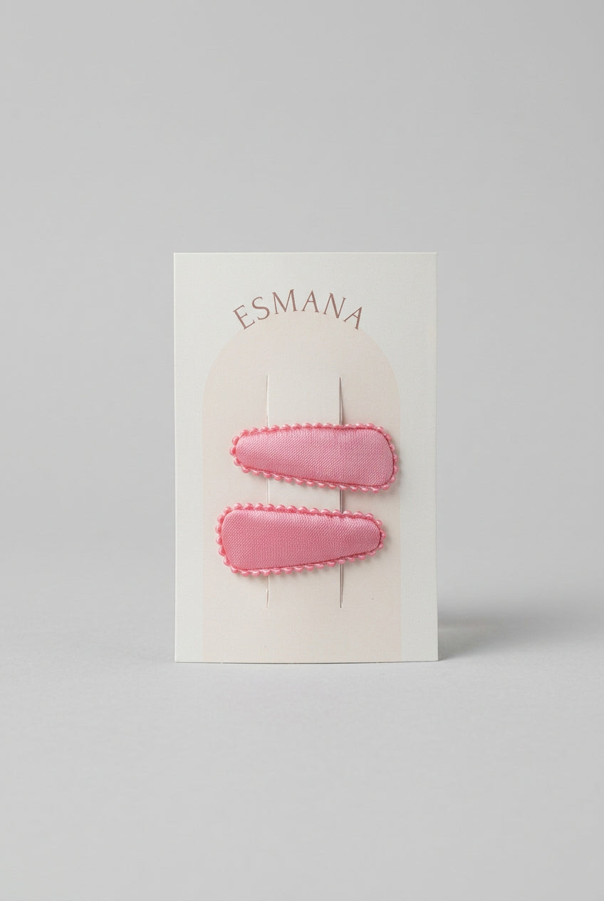 Baby klikspeld satijn roze
