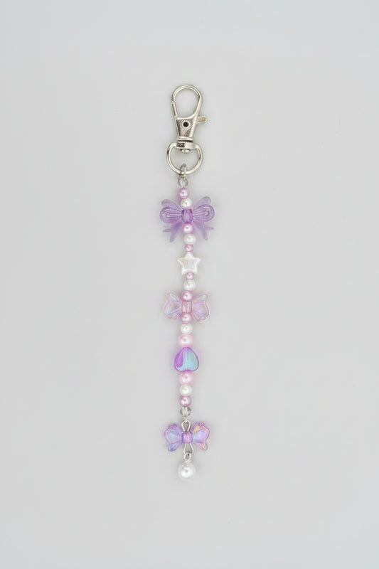 Sleutelhanger purple bow