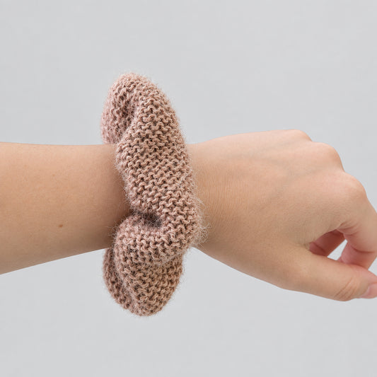 Scrunchie alpaca wol blush