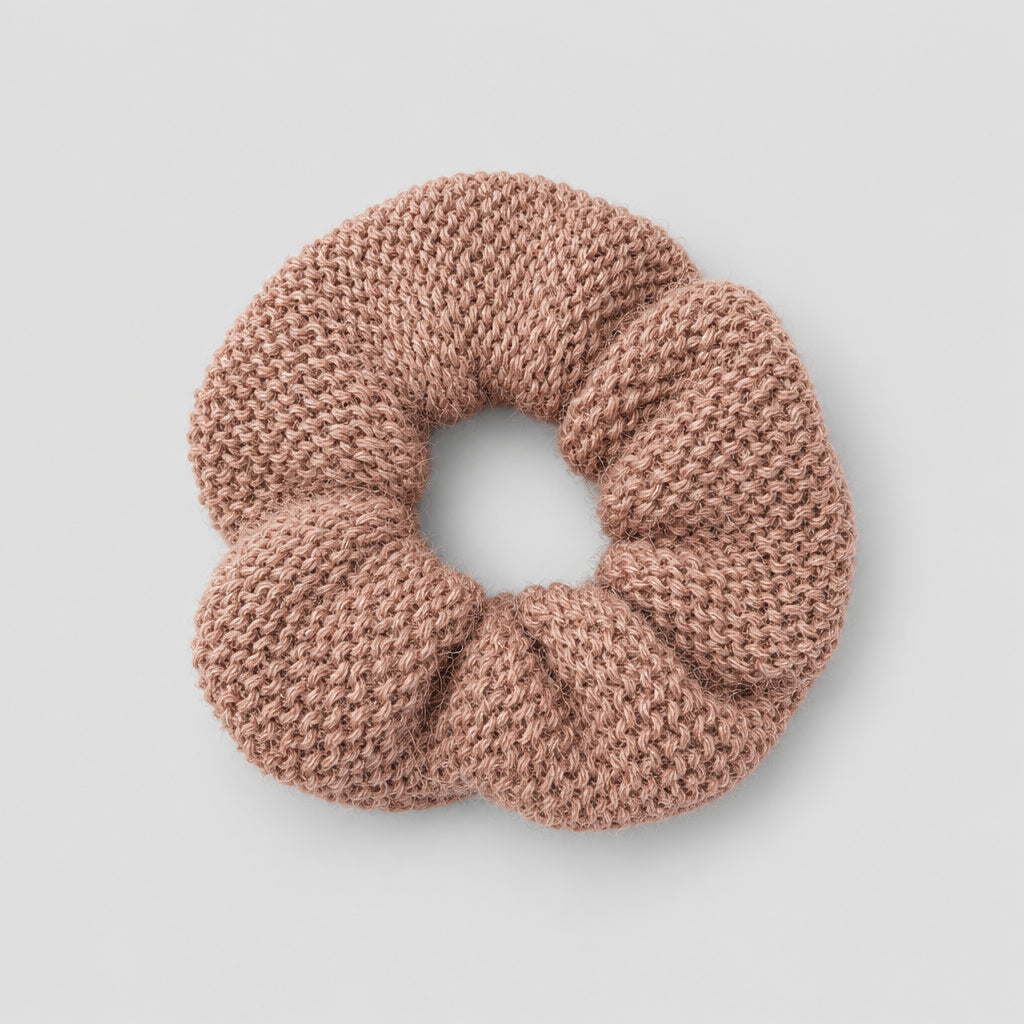 Scrunchie alpaca wol blush