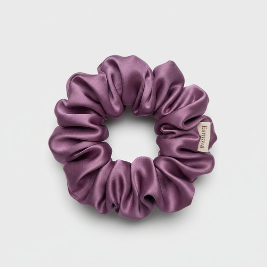 Scrunchie regular satijn lila paars