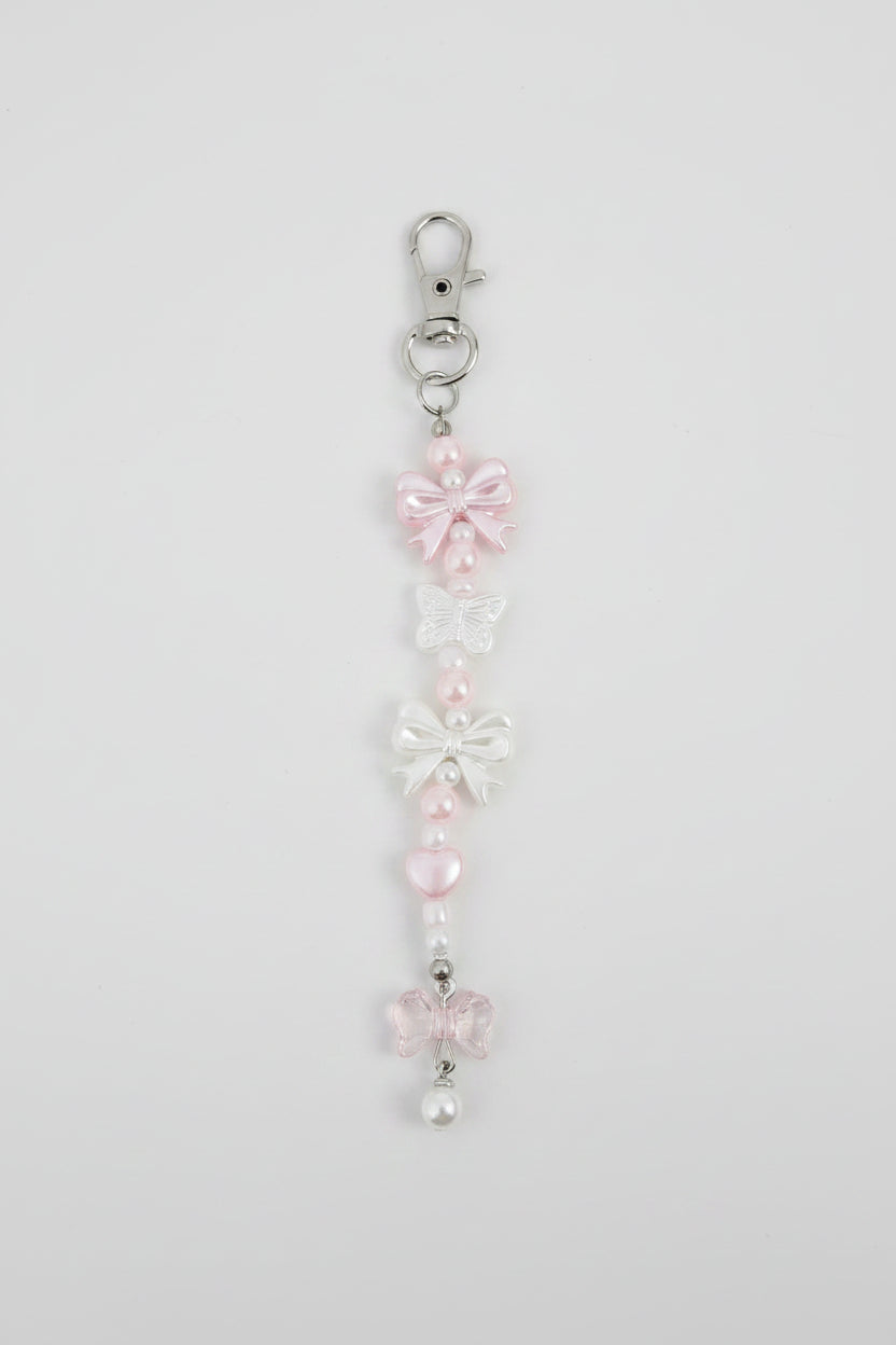 Sleutelhanger pink bow