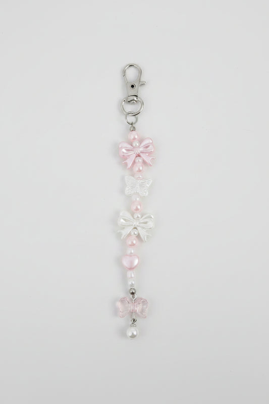 Sleutelhanger pink bow